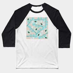 Cloud Pine Pattern Baseball T-Shirt